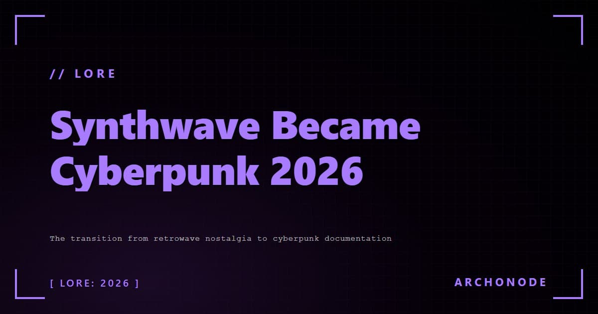 Synthwave Became Cyberpunk 2026