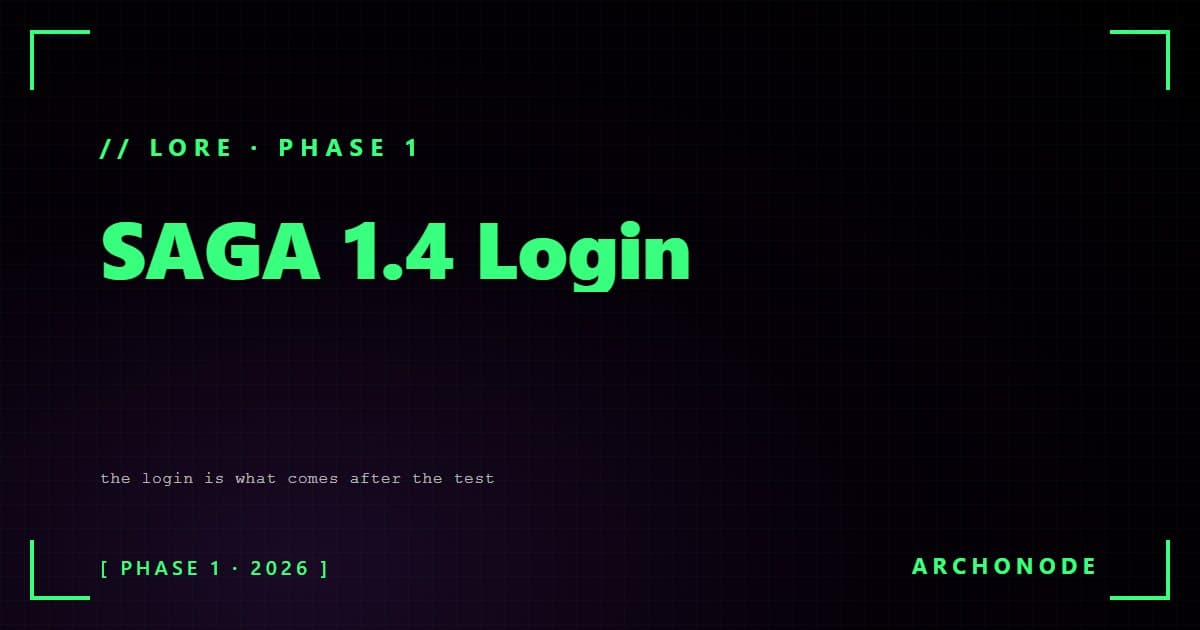 Saga 1 4 The Login