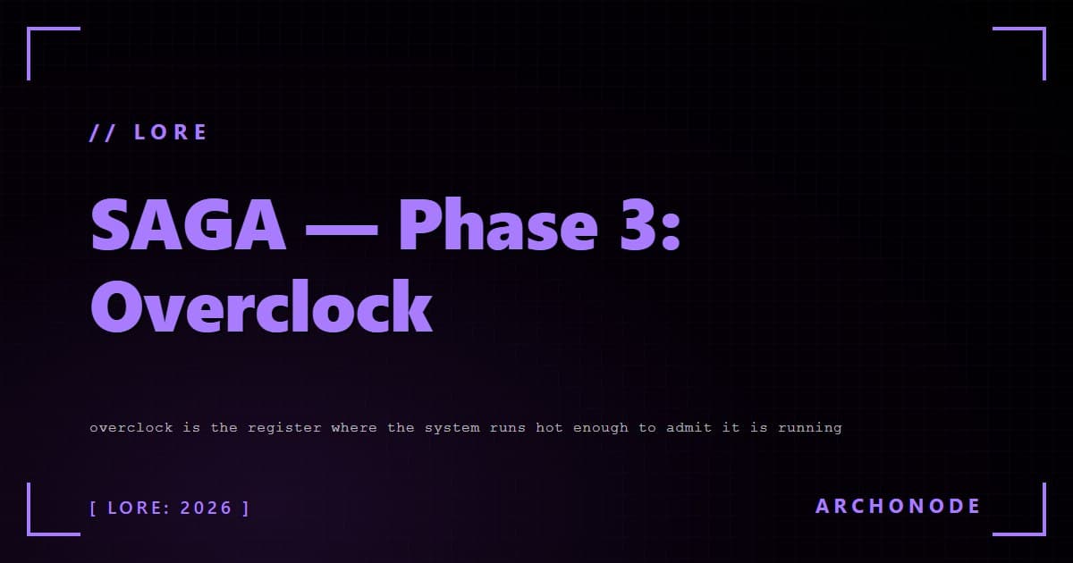 SAGA Phase 3: Overclock