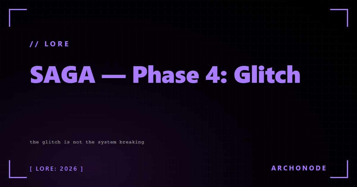 SAGA Phase 4: Glitch