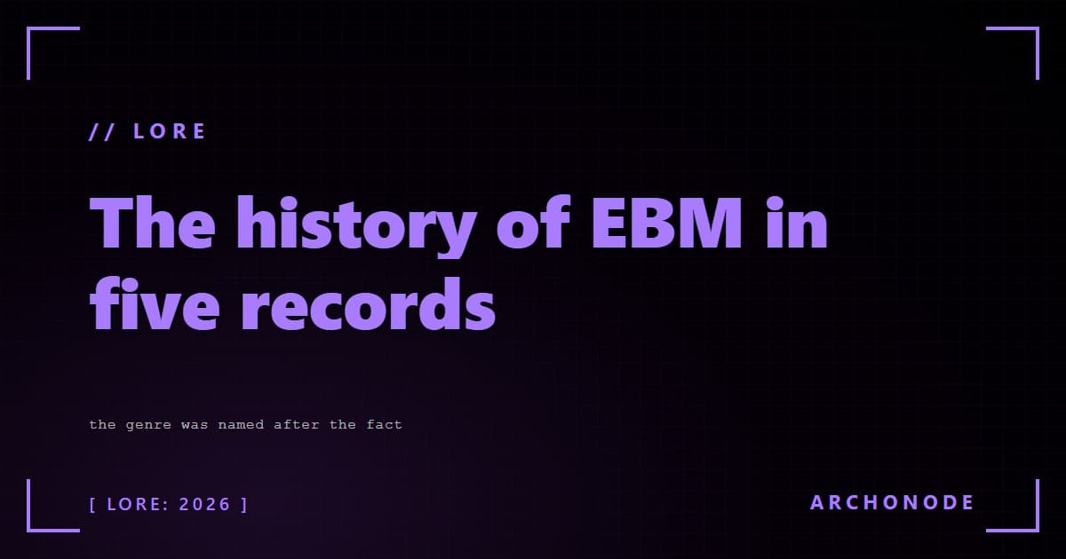 The history of EBM in five records