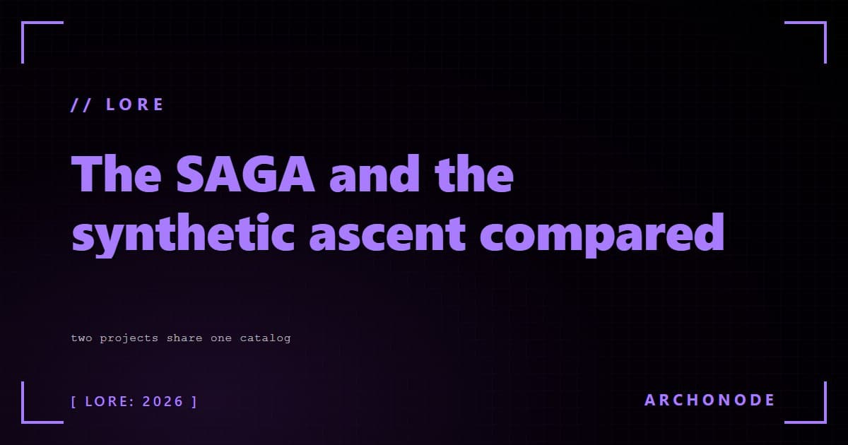 The SAGA and The Synthetic Ascent compared
