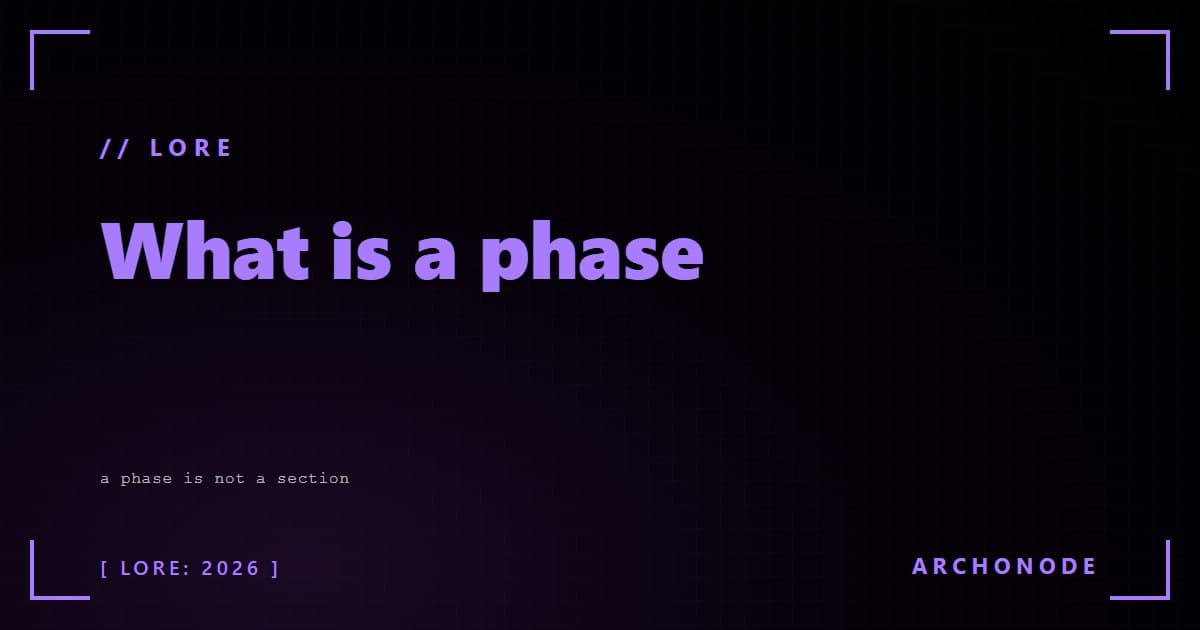 What is a phase