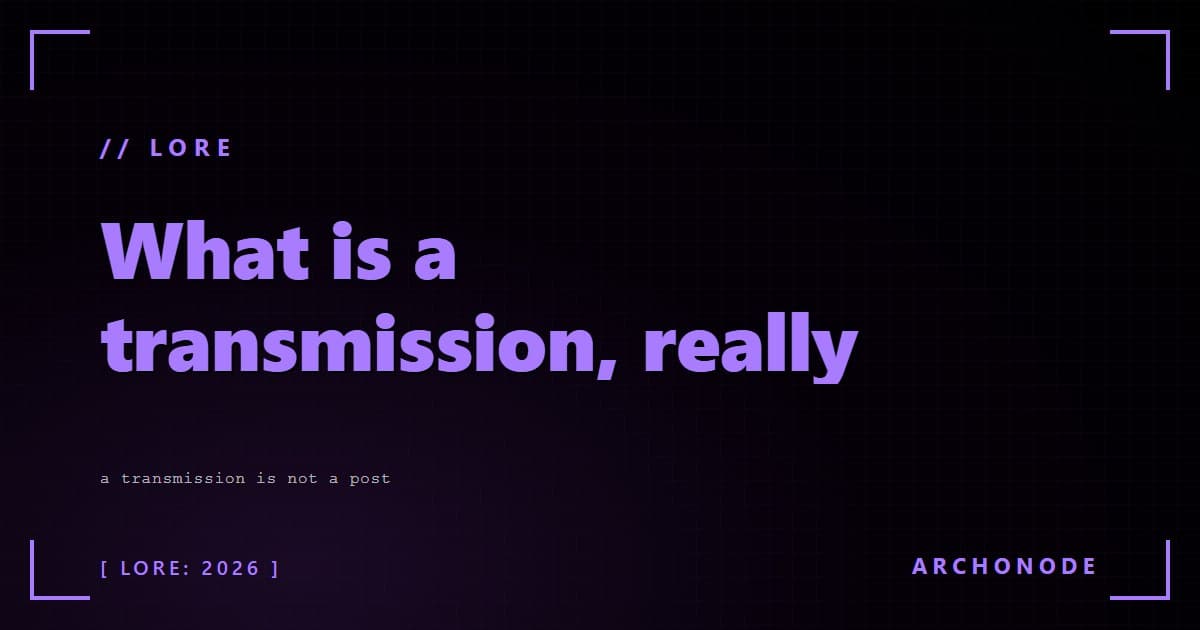 What is a transmission, really