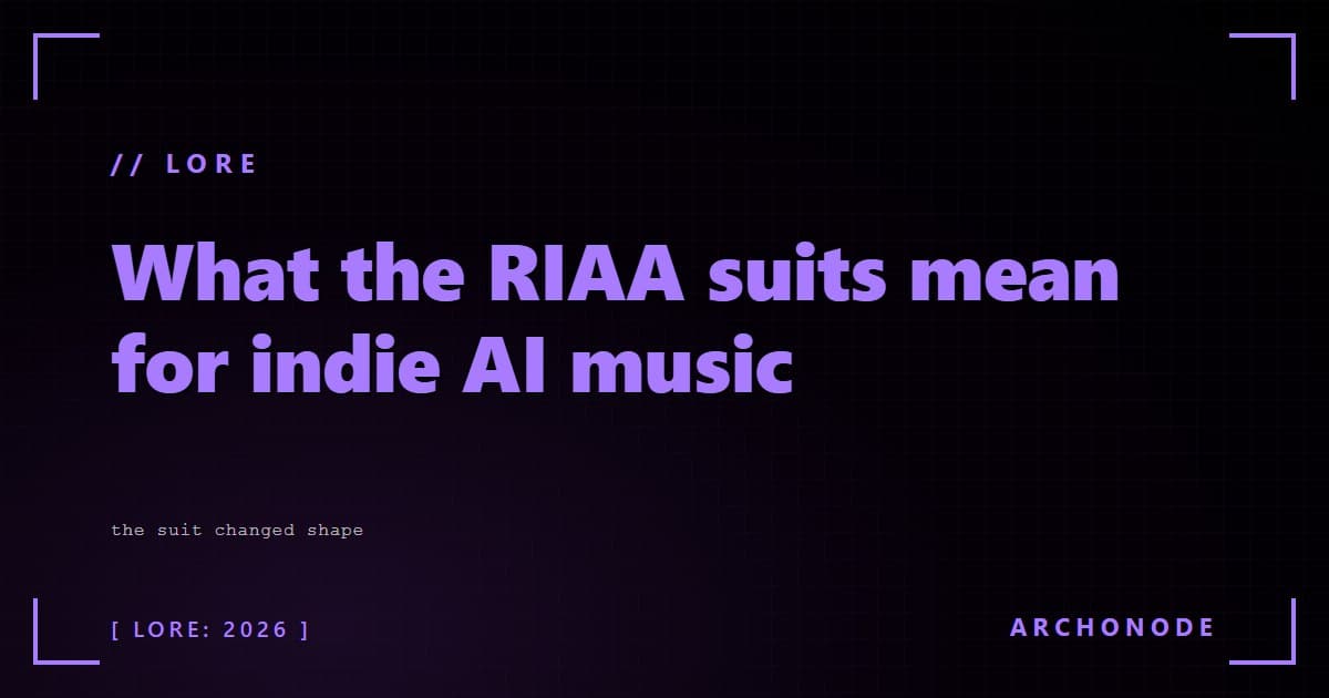 What the RIAA suits mean for indie AI music